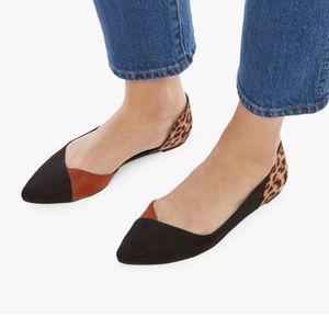 JustFab leopard print multicolored flats women’s size 9.5, NWOT